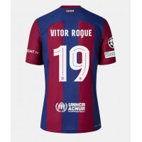 Barcelona Vitor Roque #19 Hjemmebanetrøje Dame 2023-24 Kortærmet